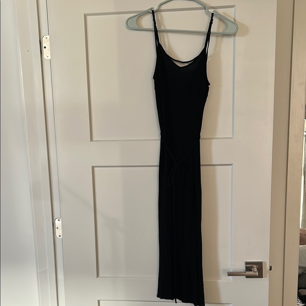 Forever 21 Black Maxi Dress with Spaghetti Straps